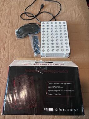 Infrared Therapy Device - White Panel with Accessories - new in box